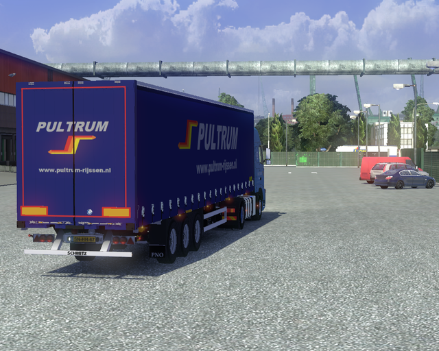 ets2 Volvo Fh16 Classic 4x2 +Schuifzeiltrailer Pul prive skin ets2