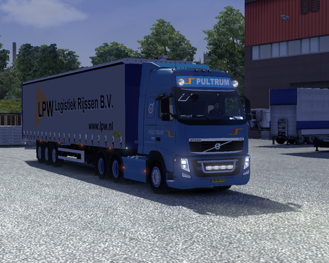 ets2 Volvo Fh16 Classic 6x4 Pultrum Rijssen + Trai prive skin ets2