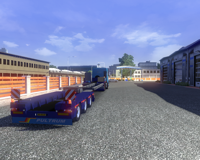 ets2 Scania 143M 420 6x2 + Dieplader (leeg) Pultum prive skin ets2