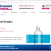 branded water label design