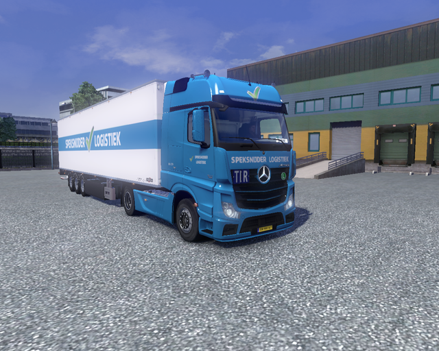 ets2 Mercedes Actros MP4 + Chereau Cooliner D prive skin ets2