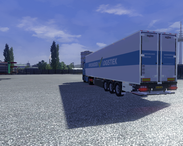 ets2 Mercedes Actros MP4 + Chereau Cooliner D prive skin ets2