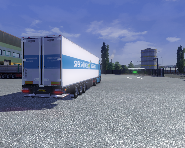 ets2 Mercedes Actros MP4 + Chereau Cooliner D prive skin ets2