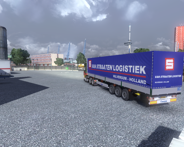 ets2 Volvo F10 6x4 + Zeiltrailer Int Transporten G prive skin ets2