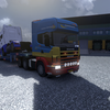 ets2 Scania 124L 6x2 + Trai... - prive skin ets2