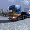 ets2 Scania 124L 6x2 + Trai... - prive skin ets2