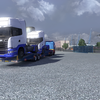 ets2 Scania 124L 6x2 + Trai... - prive skin ets2