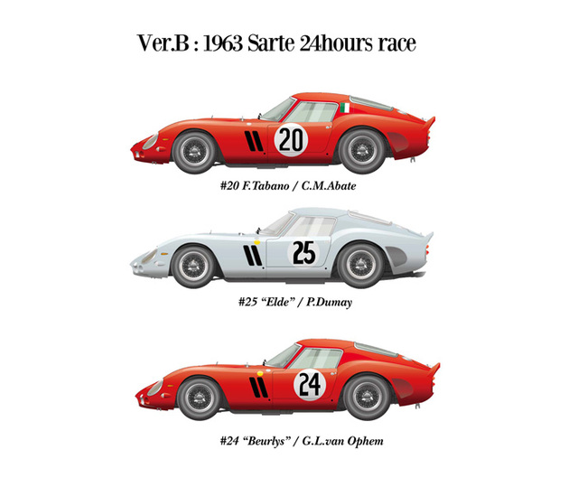 12 250GTO62-æ¨ªçµµ002Bss MFH 1:12 250 GTO