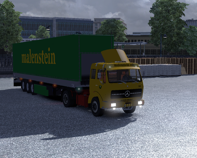 ets2 Mercedes NG 1631 4x2 + zeiltrailer Malenstein prive skin ets2