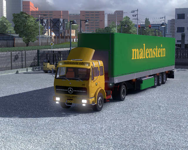 ets2 Mercedes NG 1631 4x2 + zeiltrailer Malenstein prive skin ets2