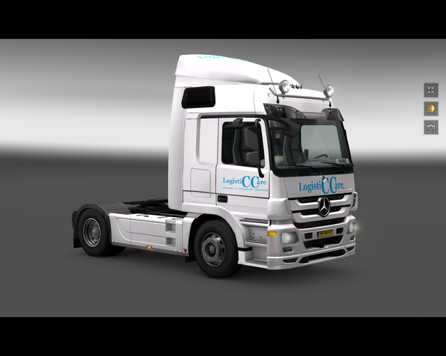 ets2 Mercedes Actros MP3 LogistiCCare Twello 1 prive skin ets2