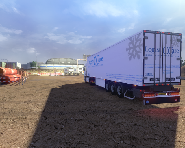 ets2 Mercedes Actros MP3 + Schmitz Coolliner Logis prive skin ets2