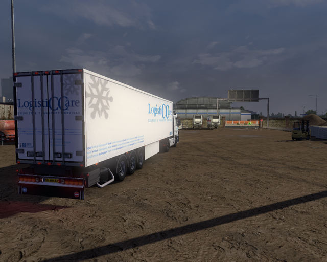 ets2 Mercedes Actros MP3 + Schmitz Coolliner Logis prive skin ets2