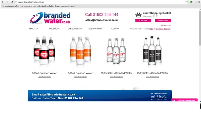 branded water UK branded water