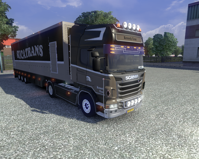 ets2 Scania R730 4x2 Kenneth Leus (B) + Veetrailer prive skin ets2