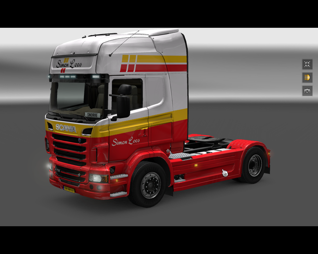 ets2 Scania R2009 730 4x2 Simon Loos prive skin ets2