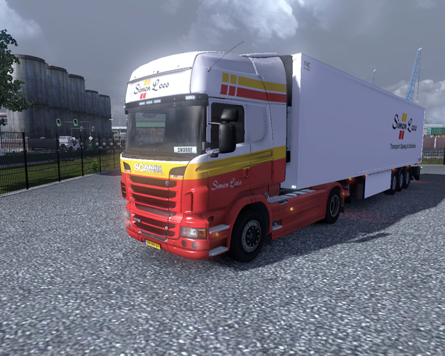 ets2 Scania R2009 730 4x2 + Schmitz Coolliner Simo prive skin ets2