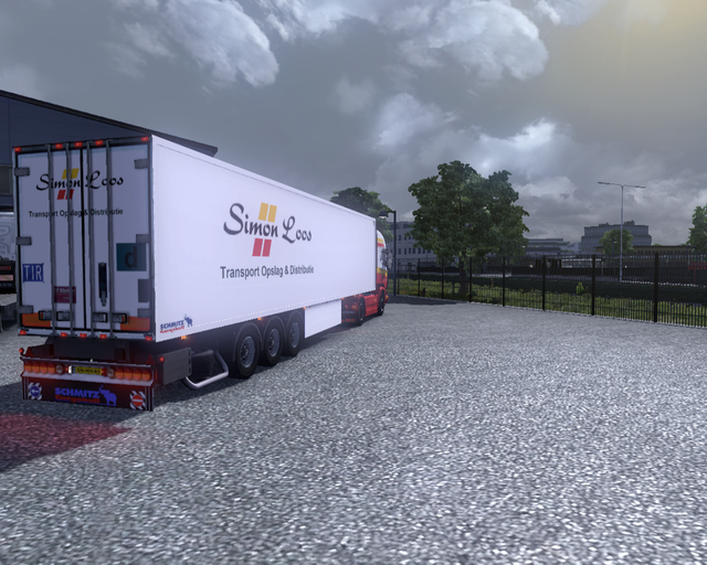 ets2 Scania R2009 730 4x2 + Schmitz Coolliner Simo prive skin ets2