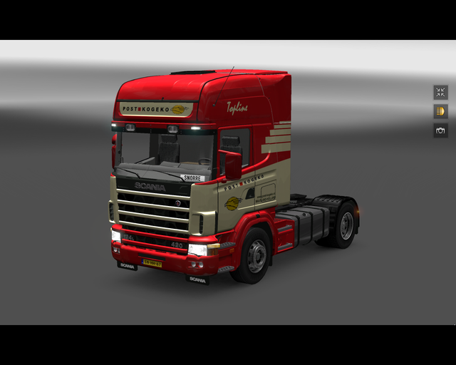 ets2 Scania 124L 420 4x2 Post Kogeko  prive skin ets2