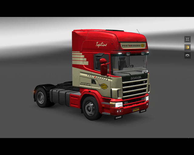 ets2 Scania 124L 420 4x2 Post Kogeko 1 prive skin ets2