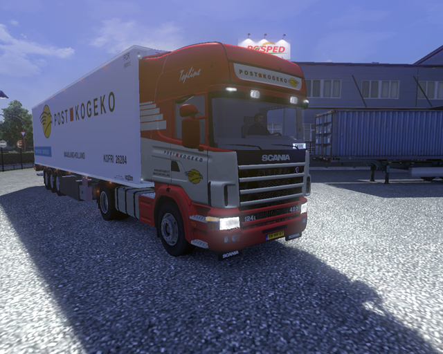 ets2 Scania 124L 420 4x2 + coolliner(oude style) P prive skin ets2