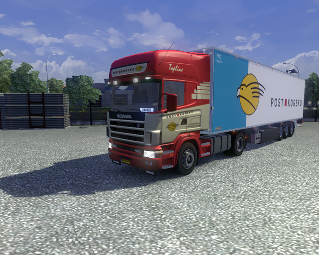 ets2 Scania 124L 420 4x2 + coolliner(nieuwe style) prive skin ets2