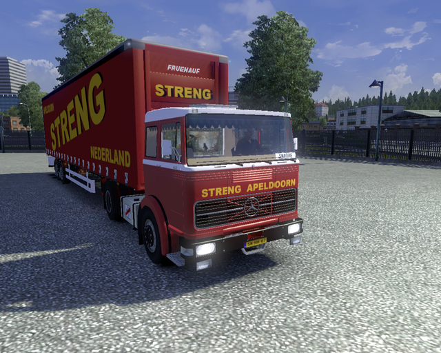 ets2 Mercedes Benz LPS 1632 + zeiltrailer Streng A prive skin ets2