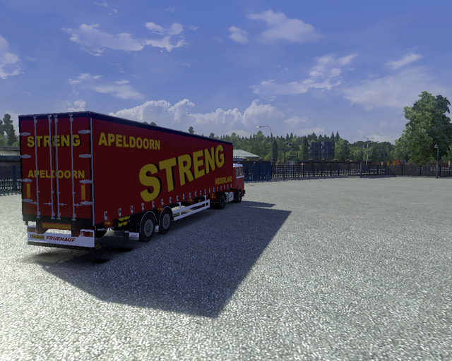 ets2 Mercedes Benz LPS 1632 + zeiltrailer Streng A prive skin ets2