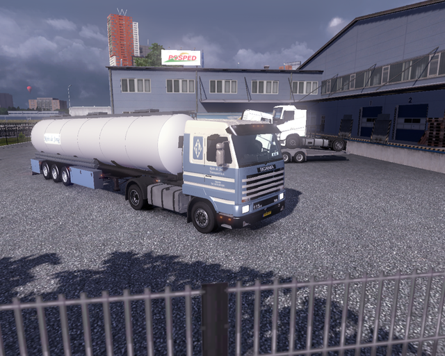 ets2 Scania 113M 360 4x2 + Tanktrailer Rein de Jon prive skin ets2