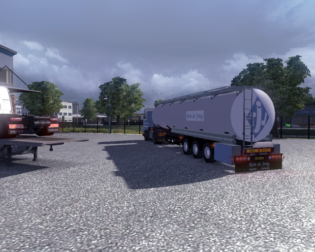 ets2 Scania 113M 360 4x2 + Tanktrailer Rein de Jon prive skin ets2