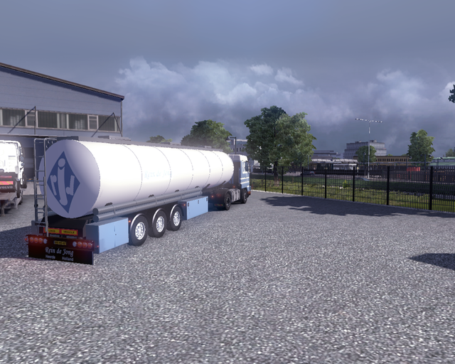 ets2 Scania 113M 360 4x2 + Tanktrailer Rein de Jon prive skin ets2