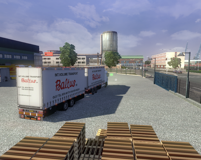 ets2 Daf XF 6x4 BDF + tandem Baltus Transport Olst prive skin ets2