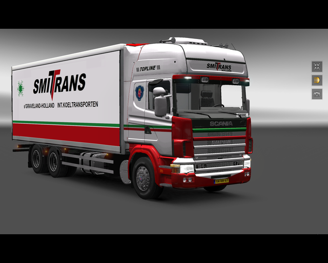 ets2 Scania 124L 470 6x4 BDF  Smittrans Int Koeltr prive skin ets2