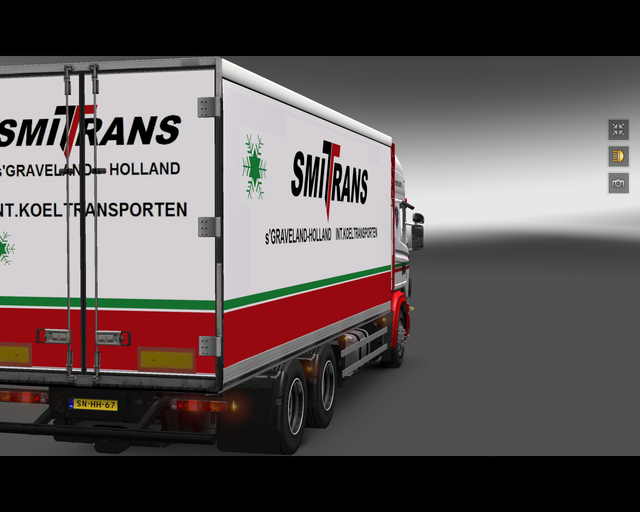 ets2 Scania 124L 470 6x4 BDF  Smittrans Int Koeltr prive skin ets2