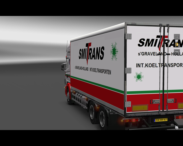 ets2 Scania 124L 470 6x4 BDF  Smittrans Int Koeltr prive skin ets2