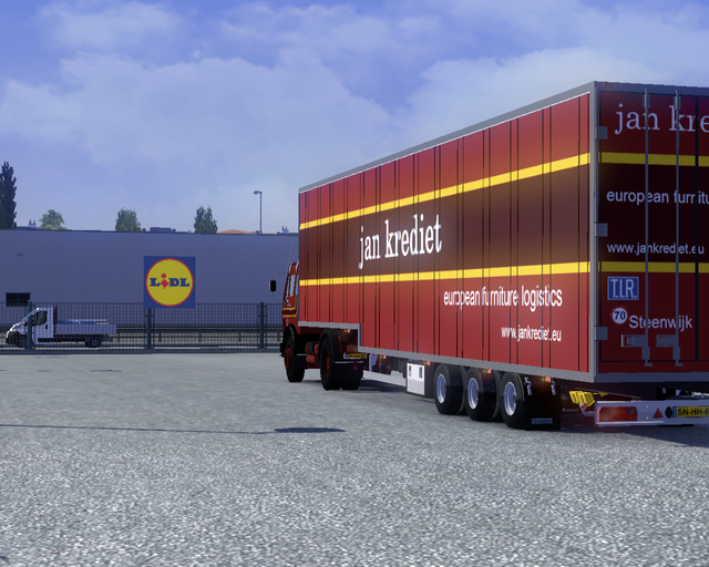 ets2 Mercedes NG1632 4x2 Krone Jumbo trailer Jan K prive skin ets2