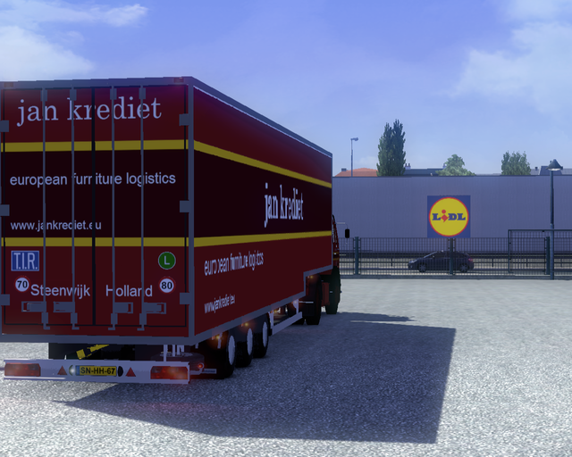 ets2 Mercedes NG1632 4x2 Krone Jumbo trailer Jan K prive skin ets2