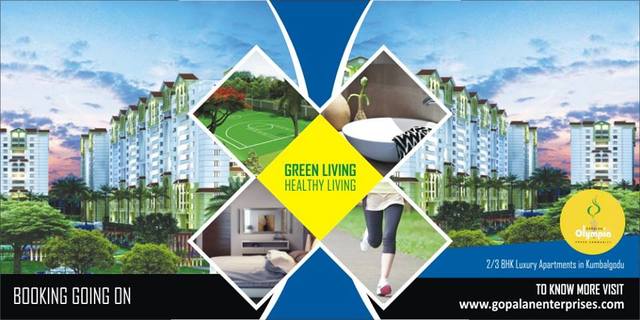 Gopalan Olympia promises not just great living env Gopalan Olympia â€“ Kumbalgodu