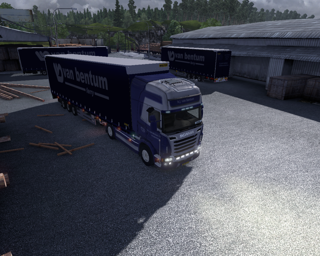 ets2 Scania R2009 4x2 + Krone Profiliner H.J prive skin ets2