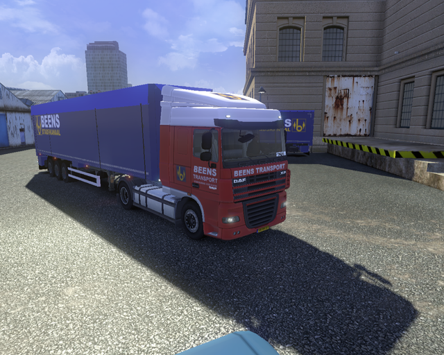 ets2 Daf Xf 4x2 + Bodex trailer Beens Transport St prive skin ets2