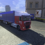 ets2 Daf Xf 4x2 + Bodex tra... - prive skin ets2
