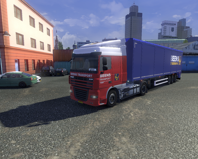 ets2 Daf Xf 4x2 + Bodex trailer Beens Transport St prive skin ets2