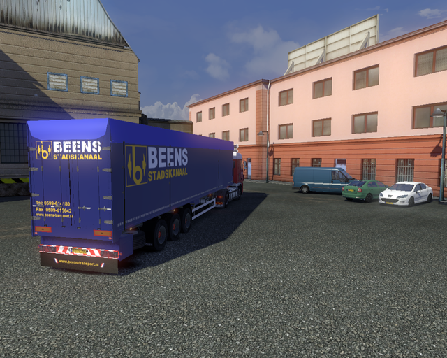 ets2 Daf Xf 4x2 + Bodex trailer Beens Transport St prive skin ets2