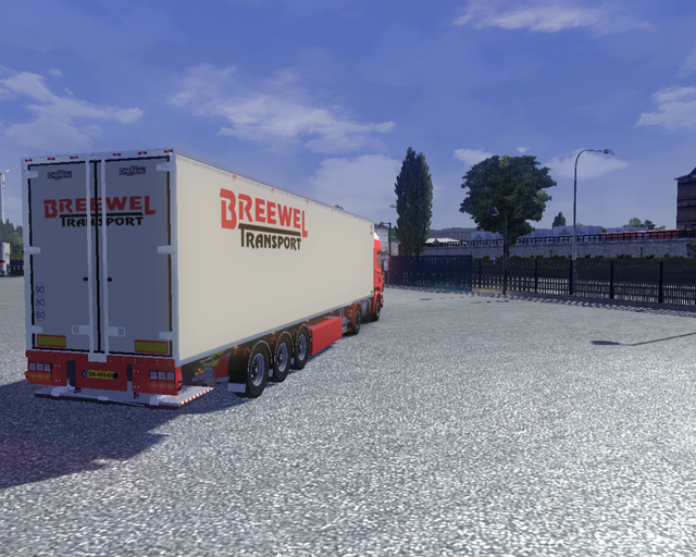 ets2 Scania R2009 4x2 + Chereau Koeltrailer Breewe prive skin ets2