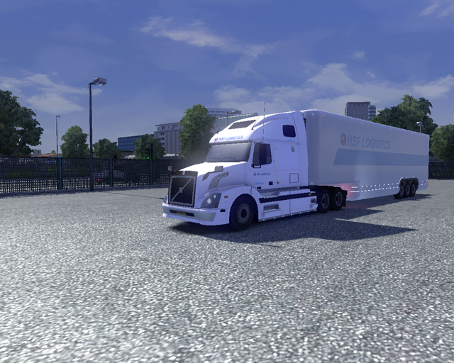 ets2 Volvo VNL670 + Aerodinamic trailer HSF Logist prive skin ets2