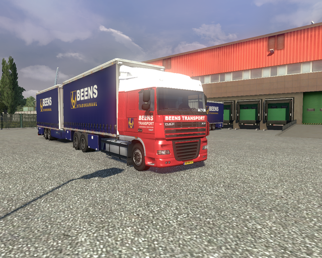 ets2 Daf XF 6x4 BDF + tandem Beens Transport Stads prive skin ets2