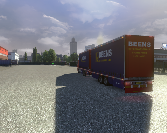 ets2 Daf XF 6x4 BDF + tandem Beens Transport Stads prive skin ets2