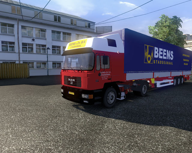 ets2 Man F2000 silenz + schmitz trailer Beens& Zn  prive skin ets2