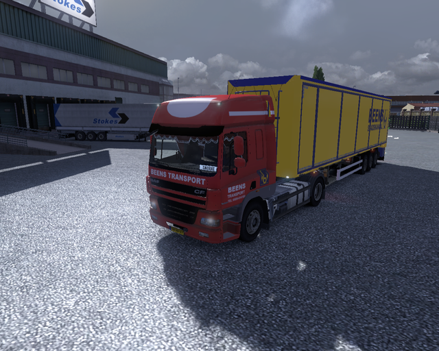 ets2 Daf CF 4x2 + Bodex trailer Beens Transport St prive skin ets2