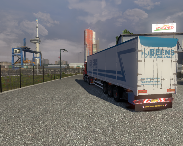 ets2 Daf CF + Bodex Beens Transport blauw 3 prive skin ets2